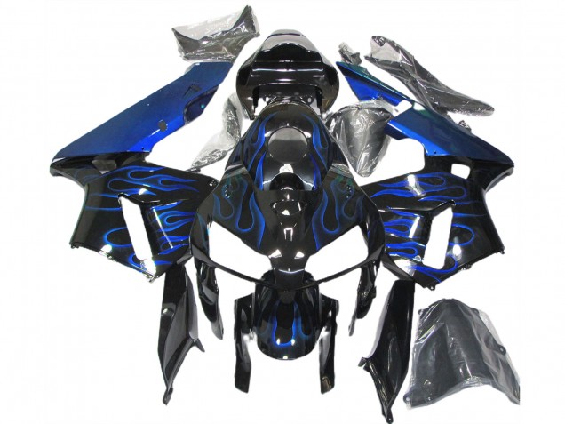 2005-2006 Blau Glänzend Flame CBR600RR Motorrad Verkleidungen 2005-2006 Blau Glänzend Flame CBR600RR Motorrad Verkleidungen