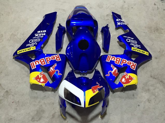 2005-2006 Blau Rot Bull CBR600RR Motorrad Verkleidungen 2005-2006 Blau Rot Bull CBR600RR Motorrad Verkleidungen