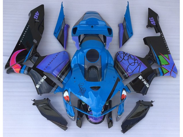 2005-2006 Blauer Hai CBR600RR Motorrad Verkleidungen 2005-2006 Blauer Hai CBR600RR Motorrad Verkleidungen