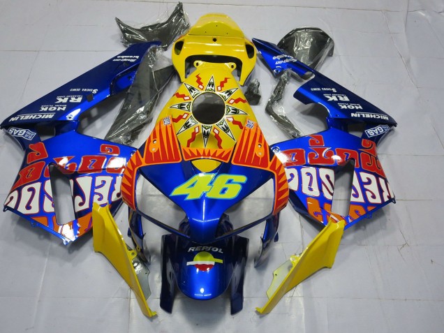 2005-2006 Custom Blau Rossi CBR600RR Motorrad Verkleidungen 2005-2006 Custom Blau Rossi CBR600RR Motorrad Verkleidungen