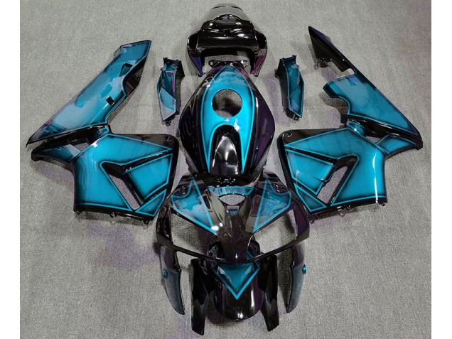 2005-2006 Dunkelhellblau CBR600RR Motorrad Verkleidungen 2005-2006 Dunkelhellblau CBR600RR Motorrad Verkleidungen