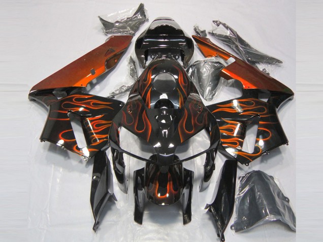 2005-2006 Gebranntes Orange Flame CBR600RR Motorrad Verkleidungen 2005-2006 Gebranntes Orange Flame CBR600RR Motorrad Verkleidungen