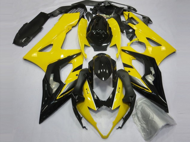 2005-2006 Gelb & Schwarz GSXR 1000 Motorrad Verkleidungen 2005-2006 Gelb & Schwarz GSXR 1000 Motorrad Verkleidungen