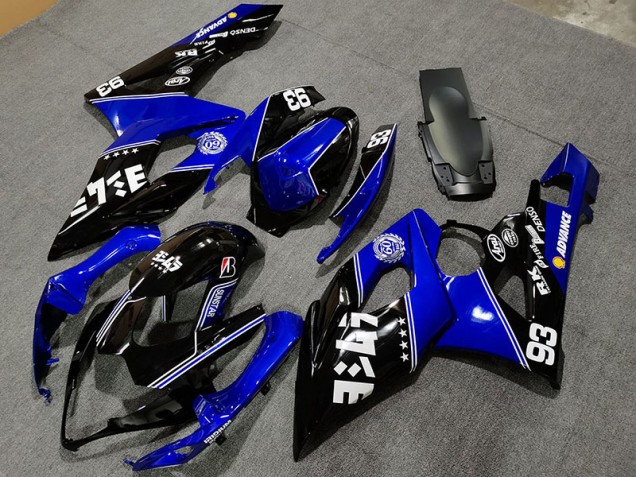 2005-2006 Glänzend Blau & Schwarz GSXR 1000 Motorrad Verkleidungen 2005-2006 Glänzend Blau & Schwarz GSXR 1000 Motorrad Verkleidungen