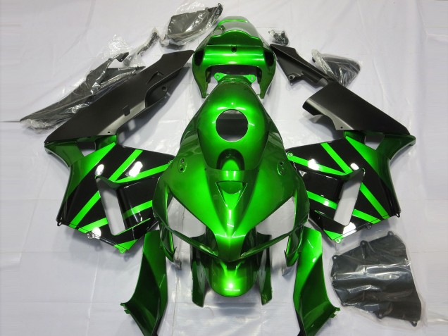 2005-2006 Grün & Schwarz CBR600RR Motorrad Verkleidungen 2005-2006 Grün & Schwarz CBR600RR Motorrad Verkleidungen