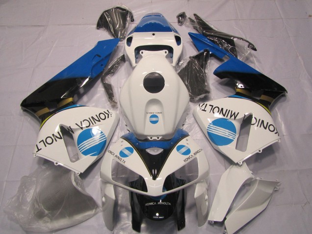 2005-2006 Hellblau Konica Minolta CBR600RR Motorrad Verkleidungen 2005-2006 Hellblau Konica Minolta CBR600RR Motorrad Verkleidungen