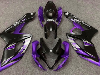 2005-2006 Matt Schwarz & Lila GSXR 1000 Motorrad Verkleidungen