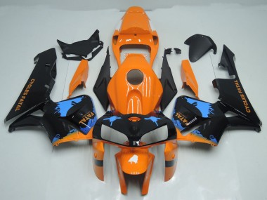 2005-2006 Orange & Schwarz Gespritzt CBR600RR Motorrad Verkleidungen