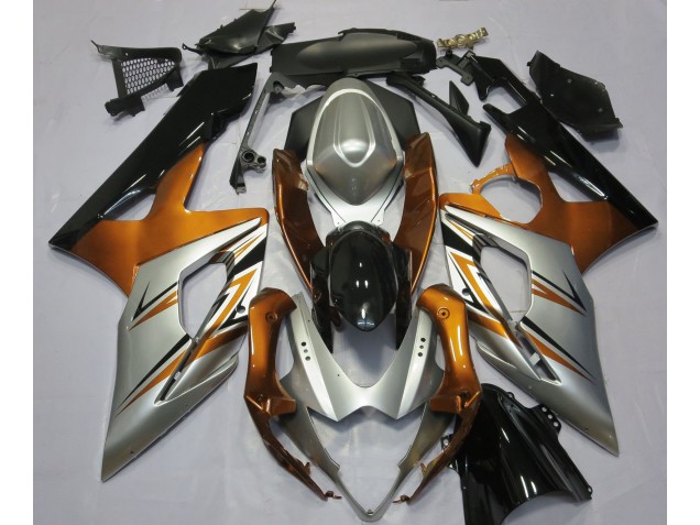 2005-2006 Orange Silber & Schwarz GSXR 1000 Motorrad Verkleidungen 2005-2006 Orange Silber & Schwarz GSXR 1000 Motorrad Verkleidungen