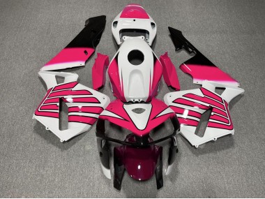 2005-2006 Rosa & Weiße Flügel CBR600RR Motorrad Verkleidungen