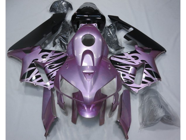 2005-2006 Rosaviolett Flamme CBR600RR Motorrad Verkleidungen 2005-2006 Rosaviolett Flamme CBR600RR Motorrad Verkleidungen