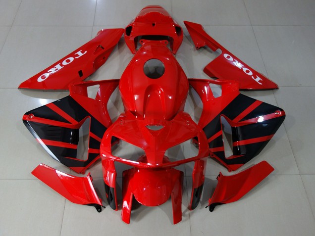 2005-2006 Rot Glänzend CBR600RR Motorrad Verkleidungen 2005-2006 Rot Glänzend CBR600RR Motorrad Verkleidungen