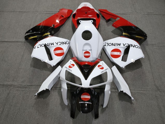 2005-2006 Rot Konica Minolta CBR600RR Motorrad Verkleidungen 2005-2006 Rot Konica Minolta CBR600RR Motorrad Verkleidungen