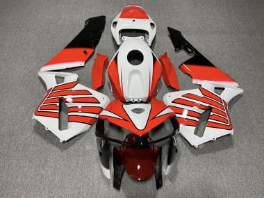 2005-2006 Rot & Weiße Flügel CBR600RR Motorrad Verkleidungen