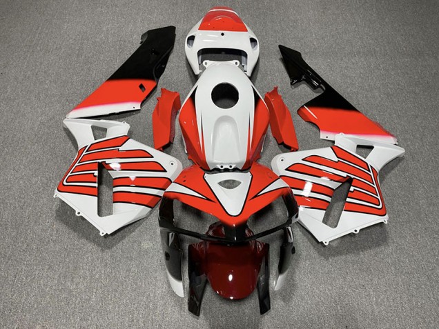 2005-2006 Rot & Weiße Flügel CBR600RR Motorrad Verkleidungen 2005-2006 Rot & Weiße Flügel CBR600RR Motorrad Verkleidungen