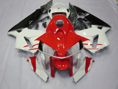 2005-2006 Rot-Weißer Stil CBR600RR Motorrad Verkleidungen