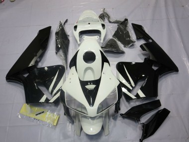 2005-2006 Schwarz & Weiß CBR600RR Motorrad Verkleidungen