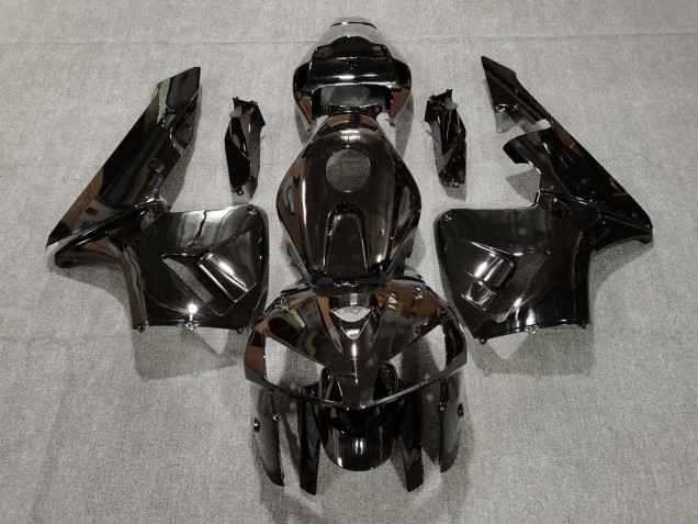 2005-2006 Schwarz Glänzend CBR600RR Motorrad Verkleidungen 2005-2006 Schwarz Glänzend CBR600RR Motorrad Verkleidungen
