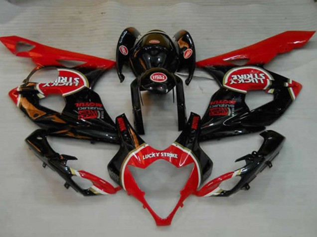 2005-2006 Schwarz Lucky Strike GSXR 1000 Motorrad Verkleidungen 2005-2006 Schwarz Lucky Strike GSXR 1000 Motorrad Verkleidungen