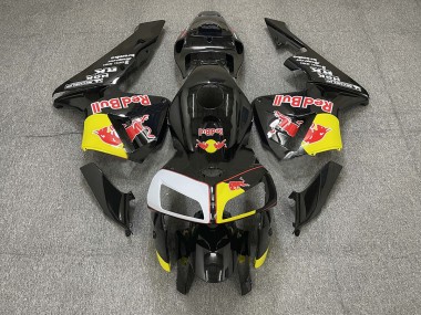 2005-2006 Schwarz Rot Bull CBR600RR Motorrad Verkleidungen