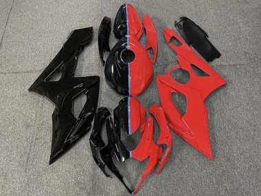 2005-2006 Schwarz & Rot GSXR 1000 Motorrad Verkleidungen