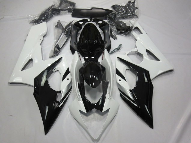 2005-2006 Weiß Schwarz & Silber GSXR 1000 Motorrad Verkleidungen 2005-2006 Weiß Schwarz & Silber GSXR 1000 Motorrad Verkleidungen