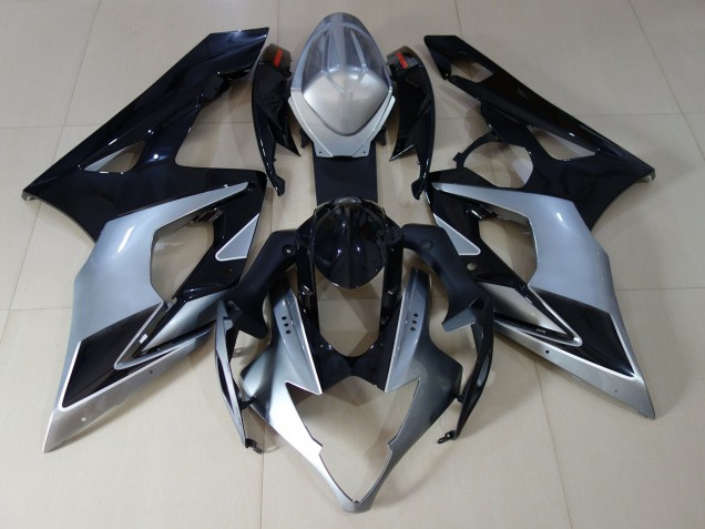 2005-2006 Silber Glänzend & Schwarz GSXR 1000 Motorrad Verkleidungen 2005-2006 Silber Glänzend & Schwarz GSXR 1000 Motorrad Verkleidungen