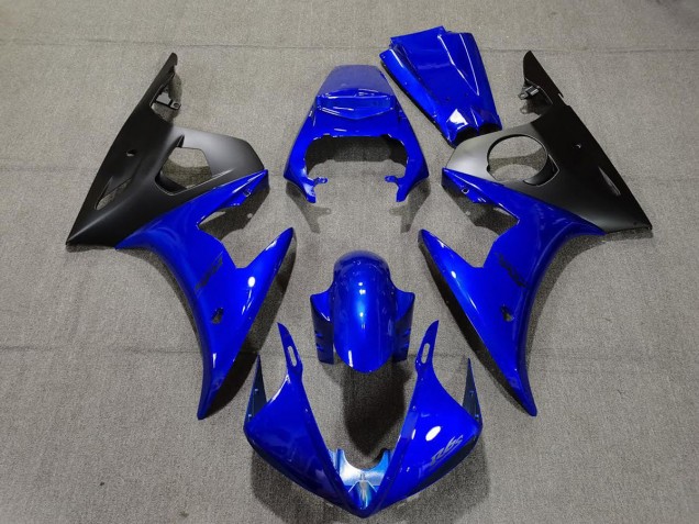 2005 Glänzend Blau & Schwarz R6 Motorrad Verkleidungen 2005 Glänzend Blau & Schwarz R6 Motorrad Verkleidungen