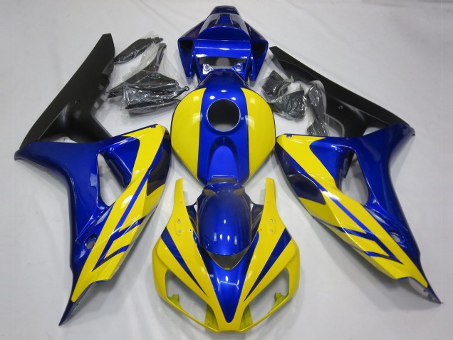 2006-2007 Blau & Gelb CBR1000RR Motorrad Verkleidungen 2006-2007 Blau & Gelb CBR1000RR Motorrad Verkleidungen