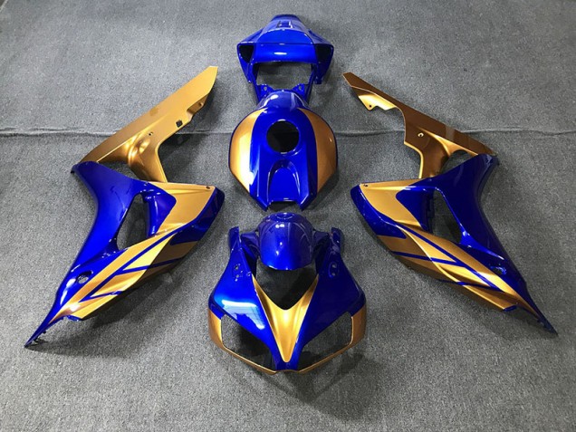 2006-2007 Blau & Gold CBR1000RR Motorrad Verkleidungen 2006-2007 Blau & Gold CBR1000RR Motorrad Verkleidungen