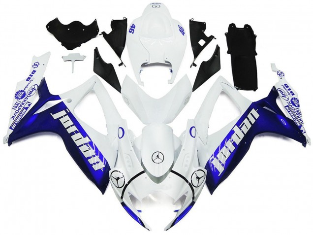 2006-2007 Blau & Weiß Jordan Gloss Stil GSXR 600-750 Motorrad Verkleidungen 2006-2007 Blau & Weiß Jordan Gloss Stil GSXR 600-750 Motorrad Verkleidungen