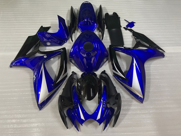 2006-2007 Blau Schwarz & Weiß Spezial GSXR 600-750 Motorrad Verkleidungen 2006-2007 Blau Schwarz & Weiß Spezial GSXR 600-750 Motorrad Verkleidungen