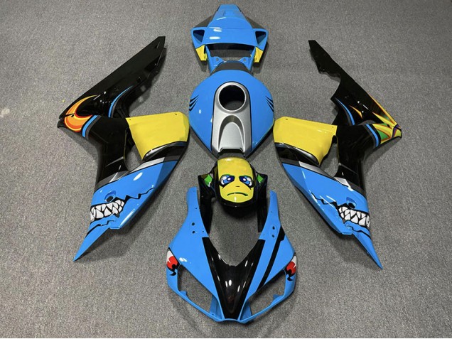 2006-2007 Blauer Hai CBR1000RR Motorrad Verkleidungen 2006-2007 Blauer Hai CBR1000RR Motorrad Verkleidungen