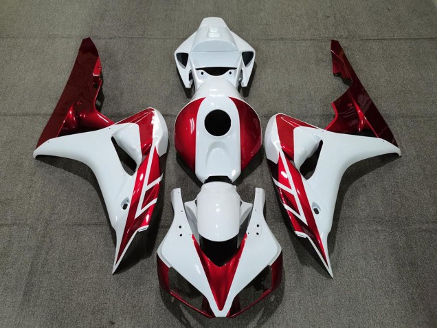 2006-2007 Candy Red & Weiß CBR1000RR Motorrad Verkleidungen 2006-2007 Candy Red & Weiß CBR1000RR Motorrad Verkleidungen