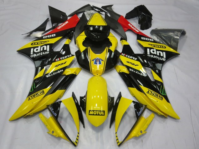 2006-2007 Gelb Motul R6 Motorrad Verkleidungen 2006-2007 Gelb Motul R6 Motorrad Verkleidungen