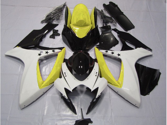 2006-2007 Gelber Stern GSXR 600-750 Motorrad Verkleidungen 2006-2007 Gelber Stern GSXR 600-750 Motorrad Verkleidungen