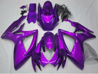2006-2007 Glanz Lila Schlicht GSXR 600-750 Motorrad Verkleidungen