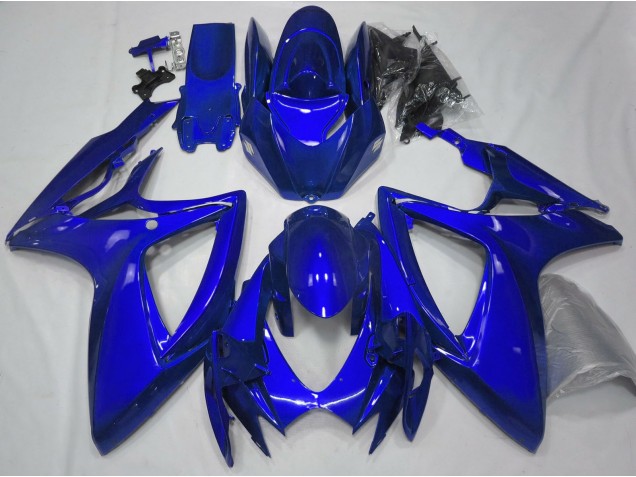 2006-2007 Glänzend Blau Plain GSXR 600-750 Motorrad Verkleidungen 2006-2007 Glänzend Blau Plain GSXR 600-750 Motorrad Verkleidungen