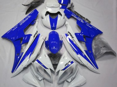 2006-2007 Glänzend Weiß & Blau R6 Motorrad Verkleidungen