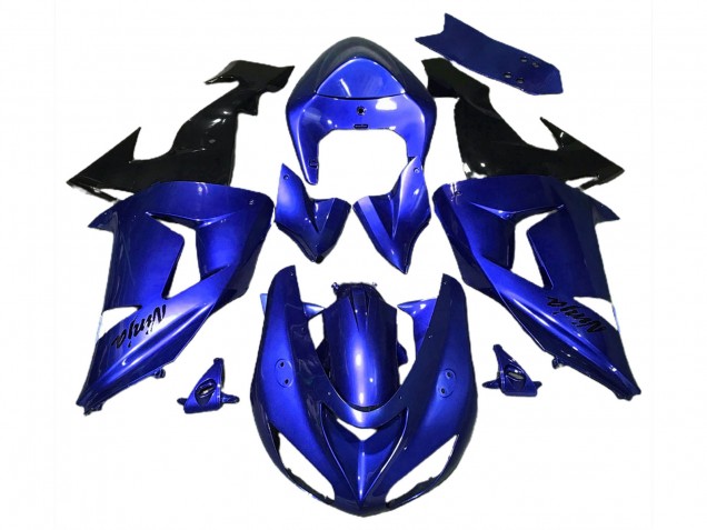 2006-2007 Glänzend Blau ZX10R Motorrad Verkleidungen 2006-2007 Glänzend Blau ZX10R Motorrad Verkleidungen