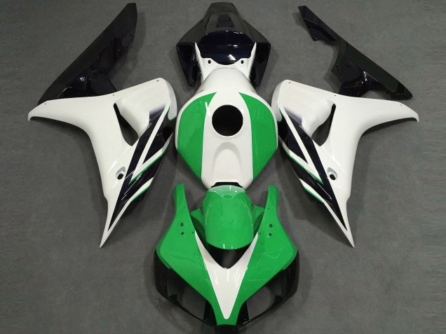 2006-2007 Glänzend Weiß Grün Schwarz CBR1000RR Motorrad Verkleidungen 2006-2007 Glänzend Weiß Grün Schwarz CBR1000RR Motorrad Verkleidungen