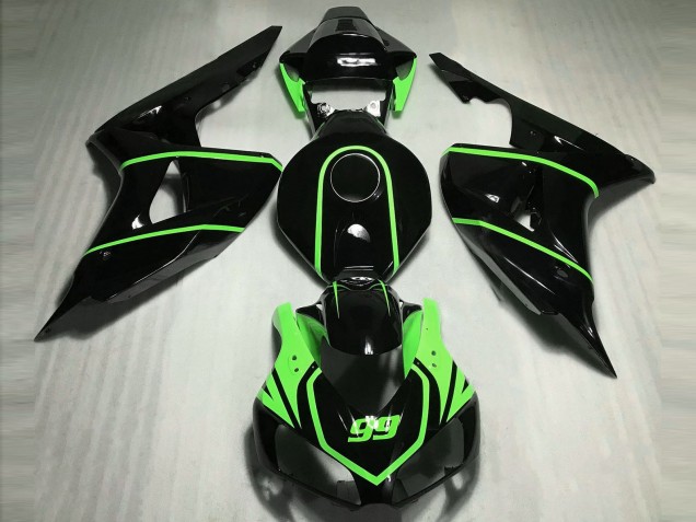 2006-2007 Glänzend Schwarz High Viz Grün CBR1000RR Motorrad Verkleidungen 2006-2007 Glänzend Schwarz High Viz Grün CBR1000RR Motorrad Verkleidungen