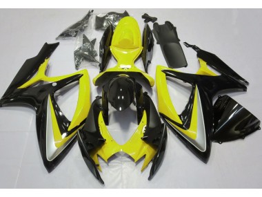 2006-2007 Glänzendes Gelb Ohne Abzeichen GSXR 600-750 Motorrad Verkleidungen