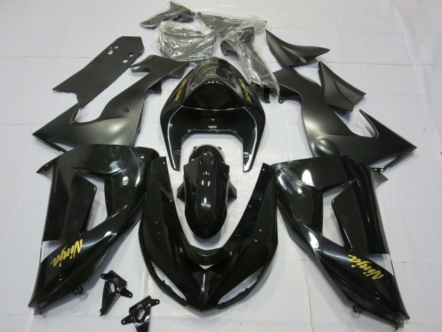 2006-2007 Glänzendes Schwarzes Gold ZX10R Motorrad Verkleidungen 2006-2007 Glänzendes Schwarzes Gold ZX10R Motorrad Verkleidungen