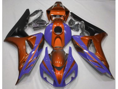 2006-2007 Glanzorange & Tiefes Blau CBR1000RR Motorrad Verkleidungen