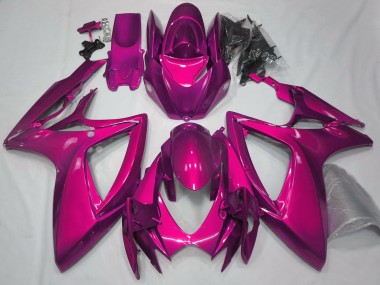 2006-2007 Glanzrosa Schlicht GSXR 600-750 Motorrad Verkleidungen