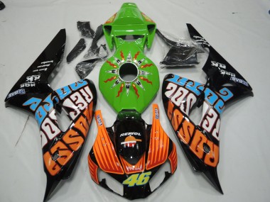 2006-2007 Grün Rossi CBR1000RR Motorrad Verkleidungen