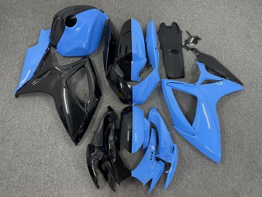 2006-2007 Halbblau & Schwarz GSXR 600-750 Motorrad Verkleidungen