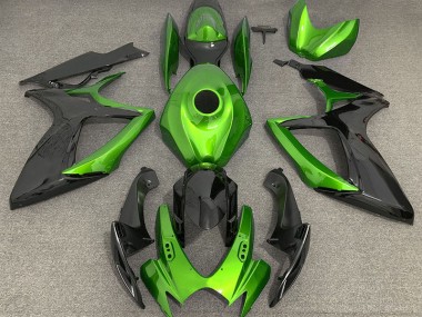 2006-2007 Hellgrün & Schwarz GSXR 600-750 Motorrad Verkleidungen