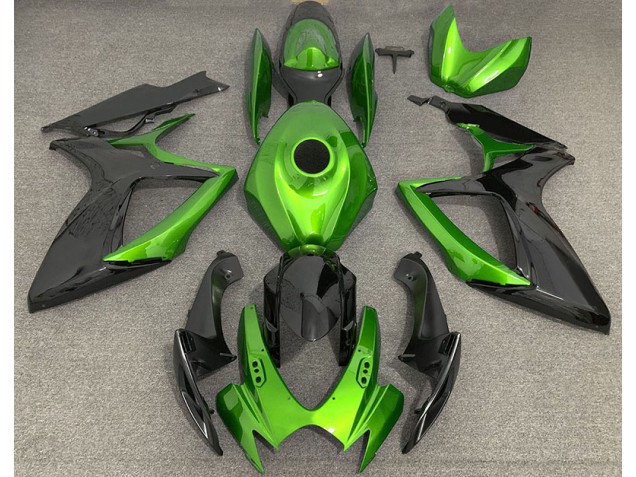 2006-2007 Hellgrün & Schwarz GSXR 600-750 Motorrad Verkleidungen 2006-2007 Hellgrün & Schwarz GSXR 600-750 Motorrad Verkleidungen